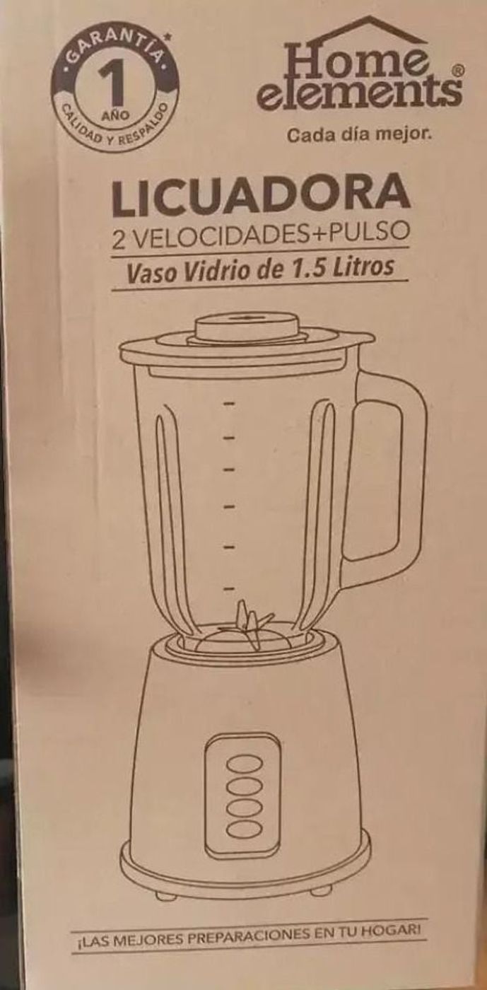 Licuadora Licua Plus - Vaso de Vidrio - Home Elements
